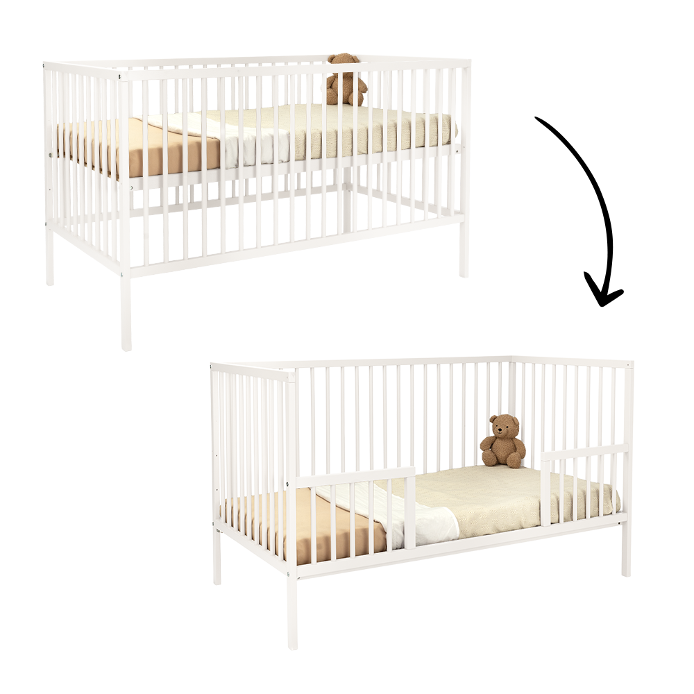 Meegroei Ledikant Colorfull Home Diana Linea Classic 70x140 White null_1