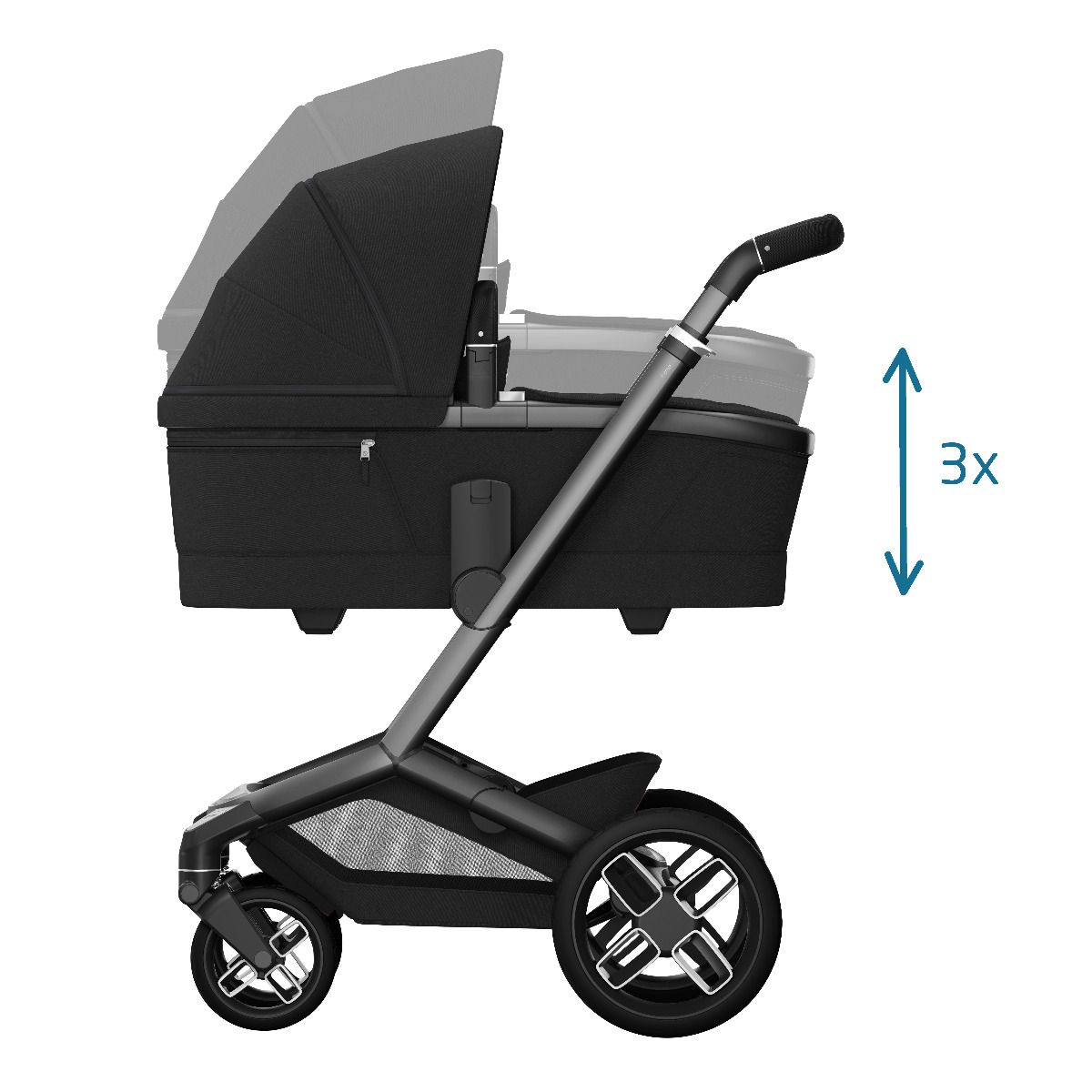Kinderwagen Maxi-Cosi Fame Twillic Black met Autostoel Pebble 360° Pro2 + GRATIS Familyfix 360 Slide Tech null_4