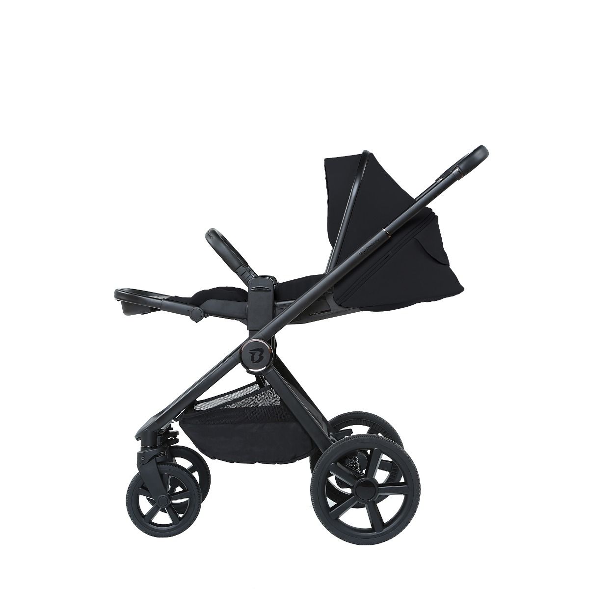Kinderwagen Titanium Baby Solid Urban Lush Black met Autostoel Jacky Pro 360° V2 & Base null_12