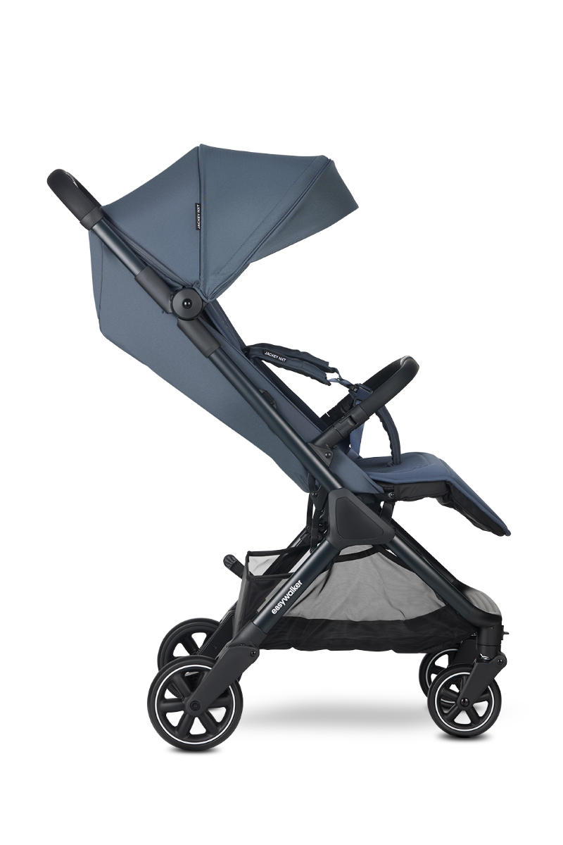 Buggy Easywalker Jackey NXT Deep Blue Total Package Deal incl. Transporttas, Cupholder, Stuurtje & Zonnescherm null_4