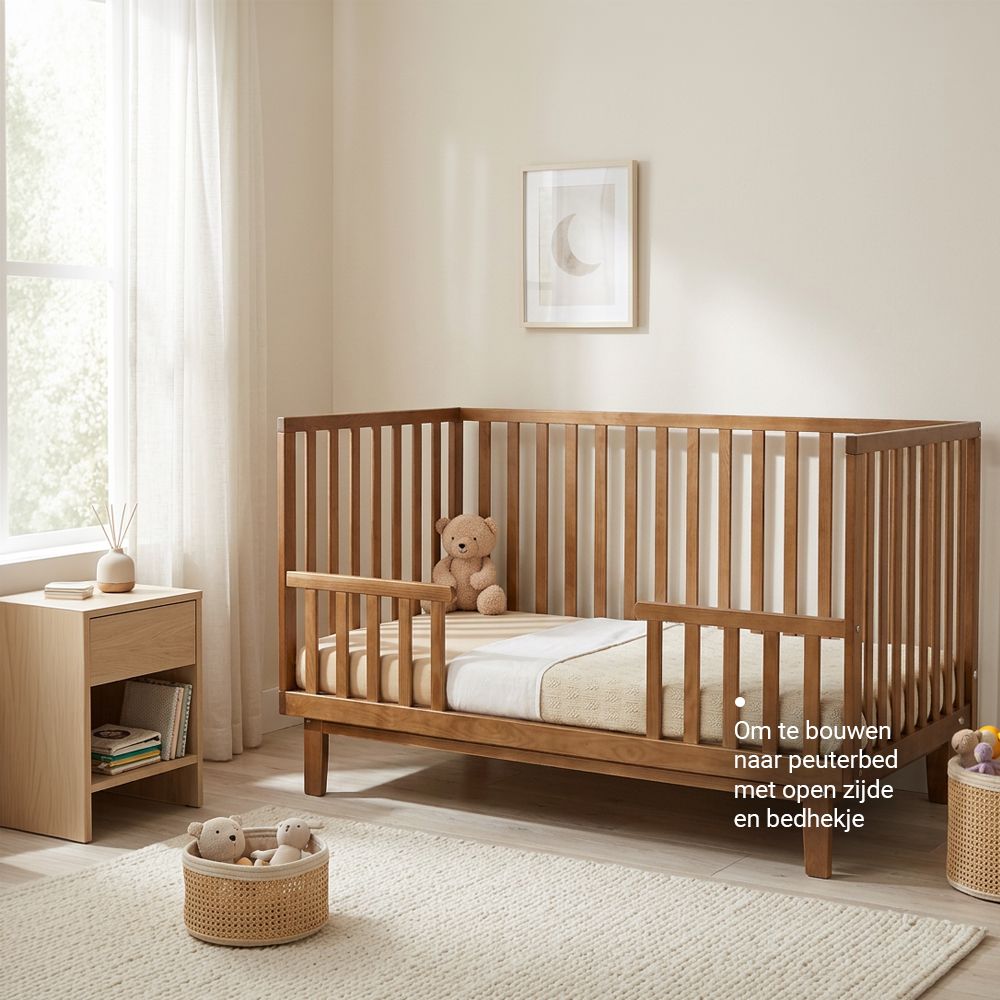 Meegroei Ledikant Novi Elise 70x140 Walnut null_3