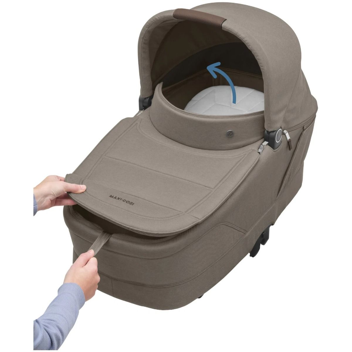 Kinderwagen Maxi-Cosi Oxford Plus Twillic Truffle Total Package Deal incl. Autostoel, Base, Kinderstoel, Co-Sleeper & Adapterset null_12