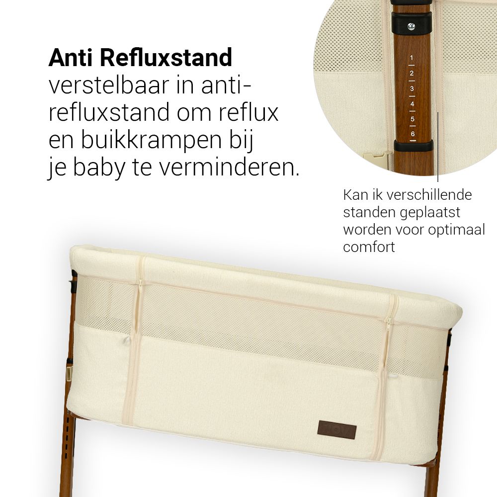 Co-Sleeper Novi Goodnight Premium Walnut/Boucle Beige null_3