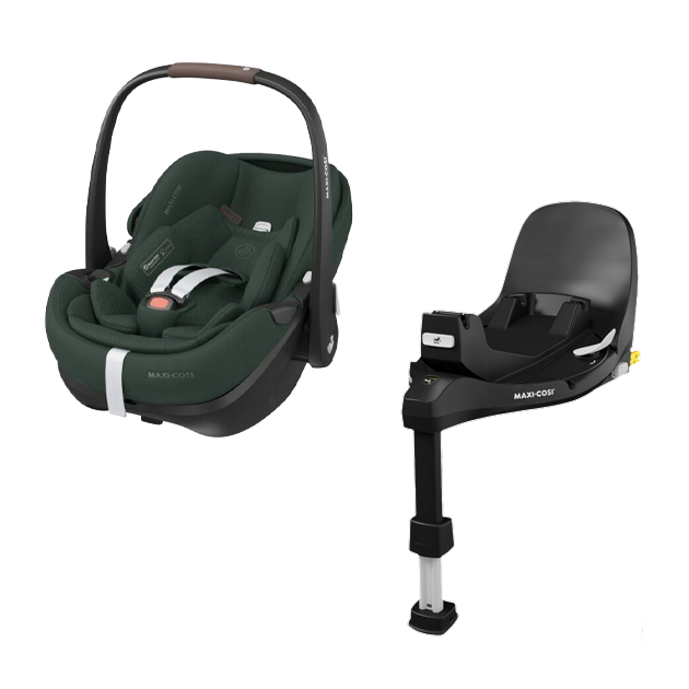 Autostoel Maxi-Cosi Pebble 360 Pro2 Twillic Green + Isofixbase Maxi-Cosi Familyfix Pro 360 Slidetech null_1