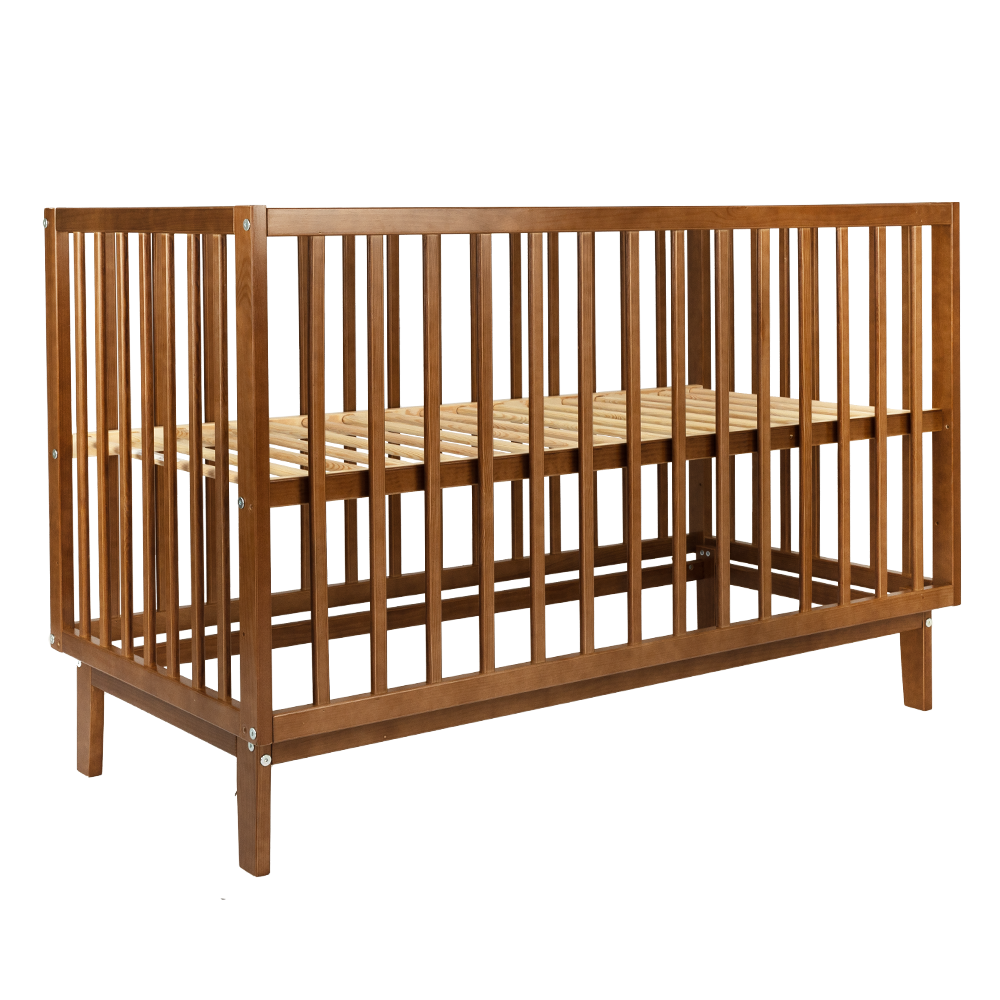 Babykamer Lauren + Sienna (Meegroei Ledikant Lauren Walnut 60x120 + Commode Grande Sienna Walnut + Smrt. Cloudy Matras) null_11