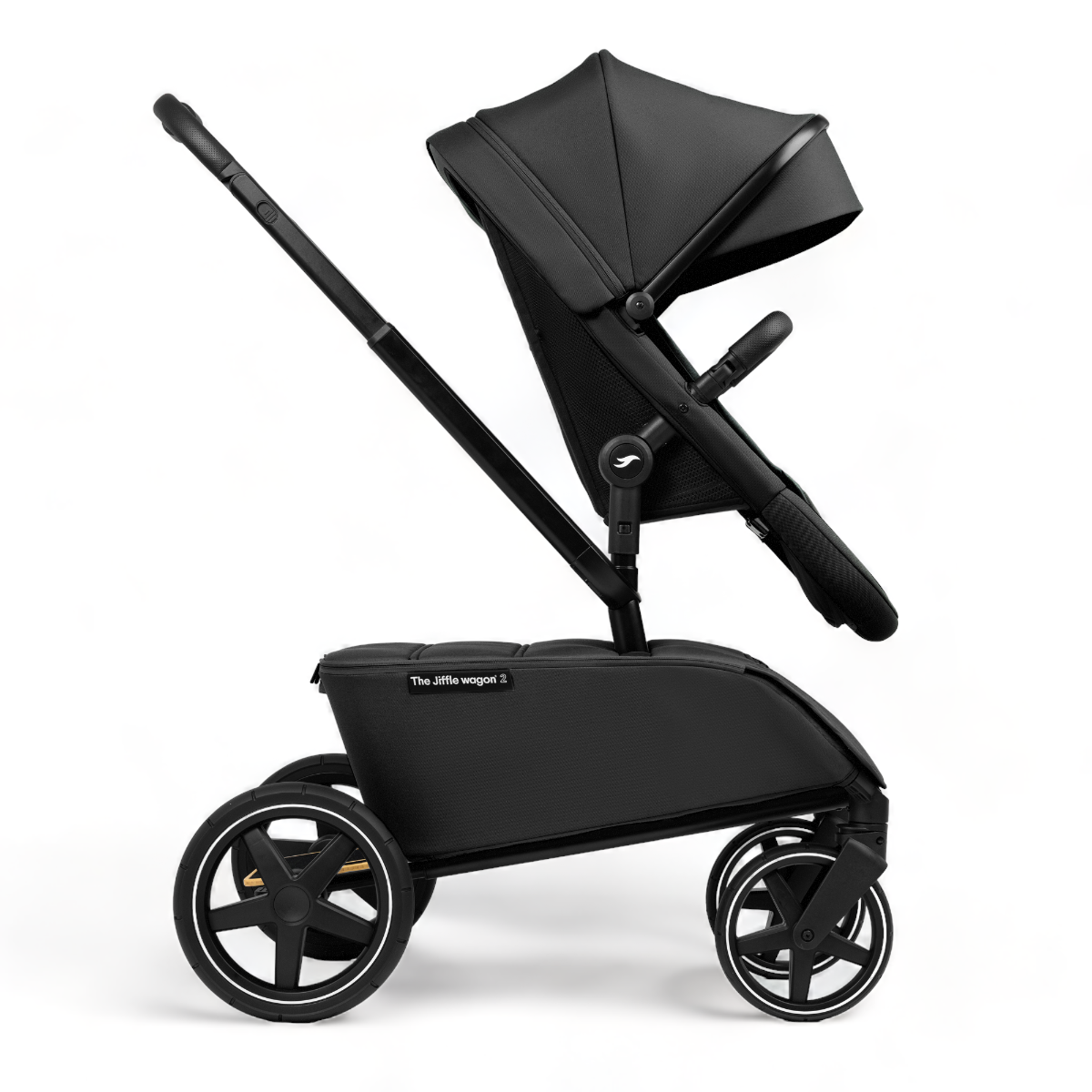 Kinderwagen The Jiffle V2 Black + GRATIS Bolderkarzitje & Duozitje null_21