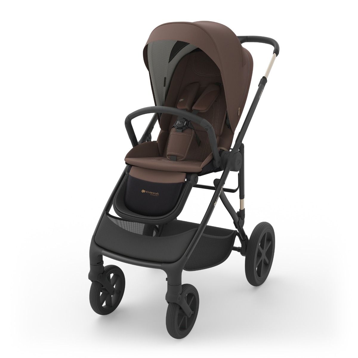 Kinderwagen Kinderkraft Prime3 2in1 Pro Velvet Mocca met Autostoel Joy 360° Pro Glide en Base null_5
