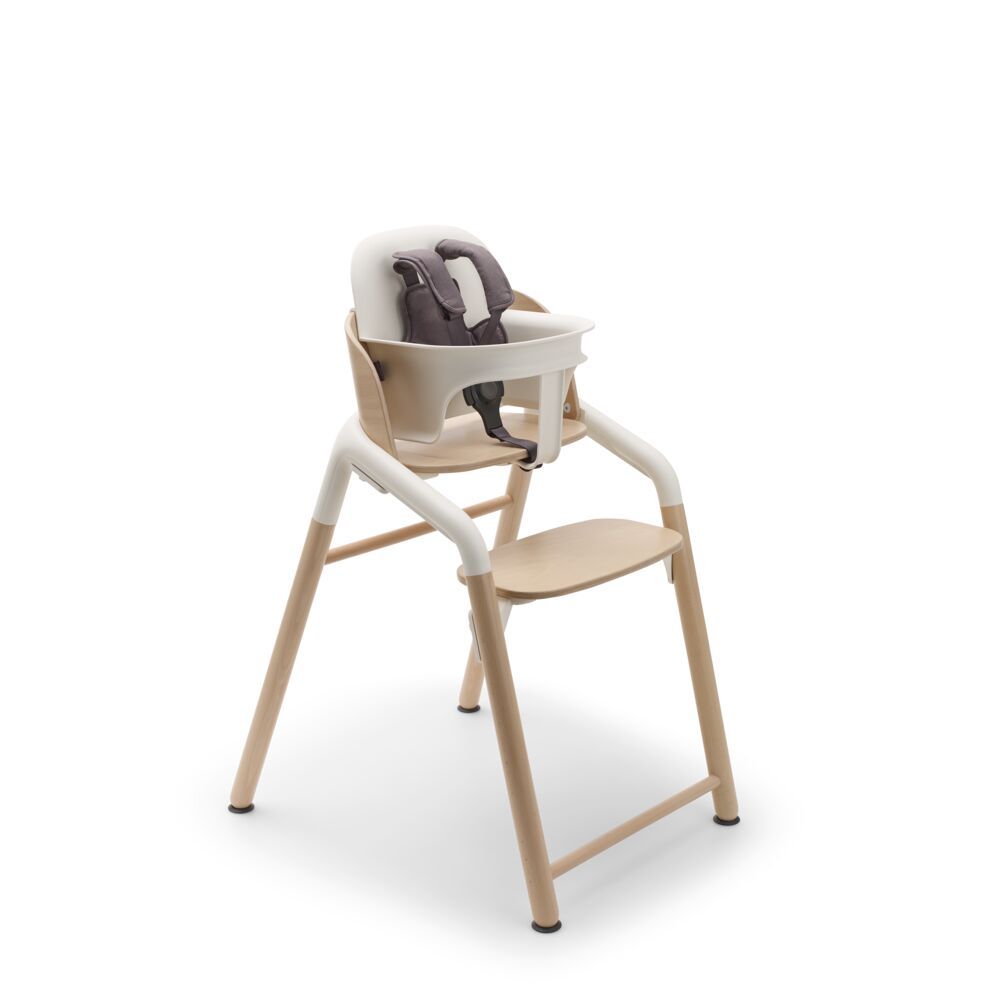 Complete Bundel | Kinderstoel Bugaboo Giraffe Natural Wood/White met Babyset + Eetblad null_3