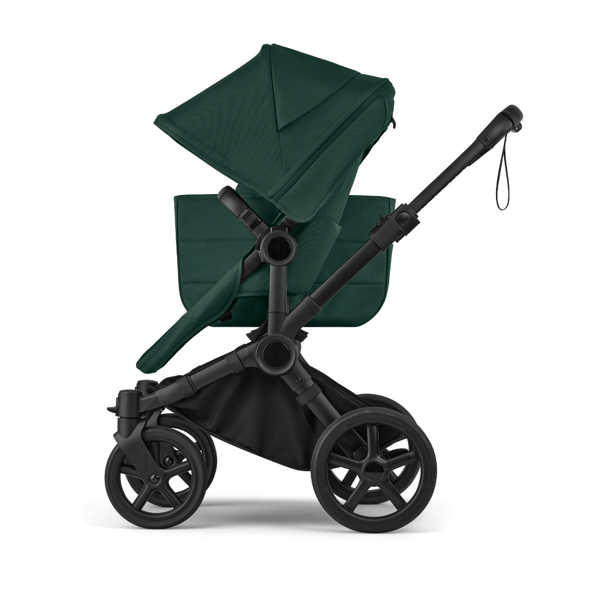 Kinderwagen Bugaboo Donkey6 Single Essential Stroller - Black/Fern Green null_8