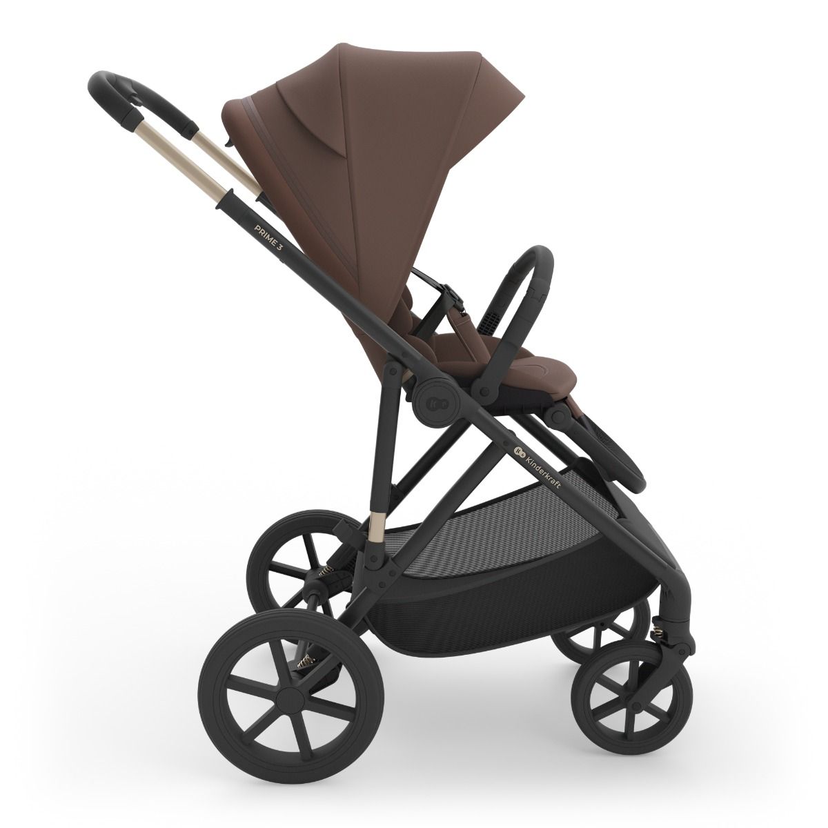 Kinderwagen Kinderkraft Prime3 2in1 Pro Velvet Mocca met Autostoel Joy 360° Pro Glide en Base null_6