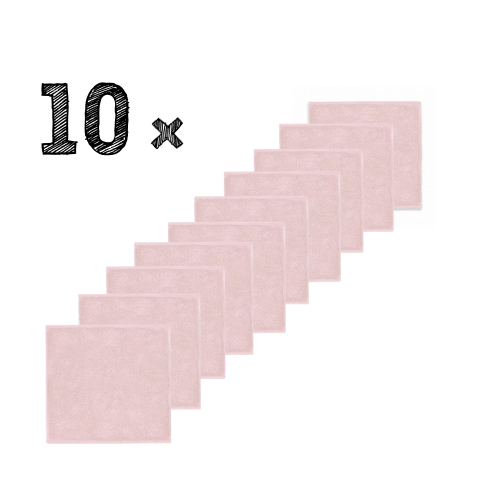 Set 10x Spuugdoeken Funnies Uni Blush null_1