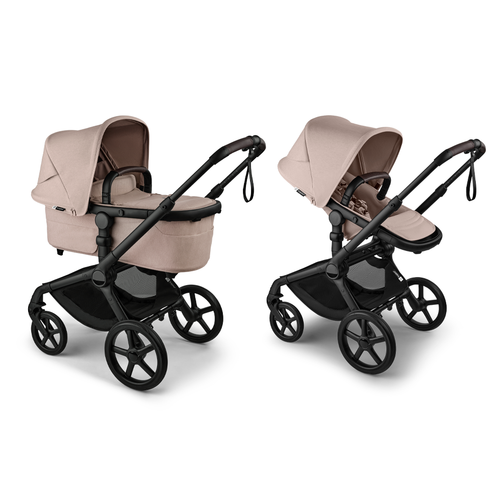 Kinderwagen Bugaboo Fox5 Renew Compleet Black/Desert Taupe Melange met Autostoel Joy Glide 360° & Base null_2