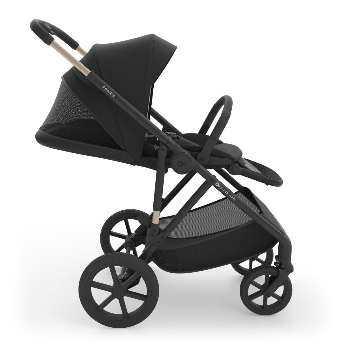 Kinderwagen Kinderkraft Prime3 Venezian Black Total Package Deal incl. Autostoel, Base, Kinderstoel & Co-Sleeper null_7