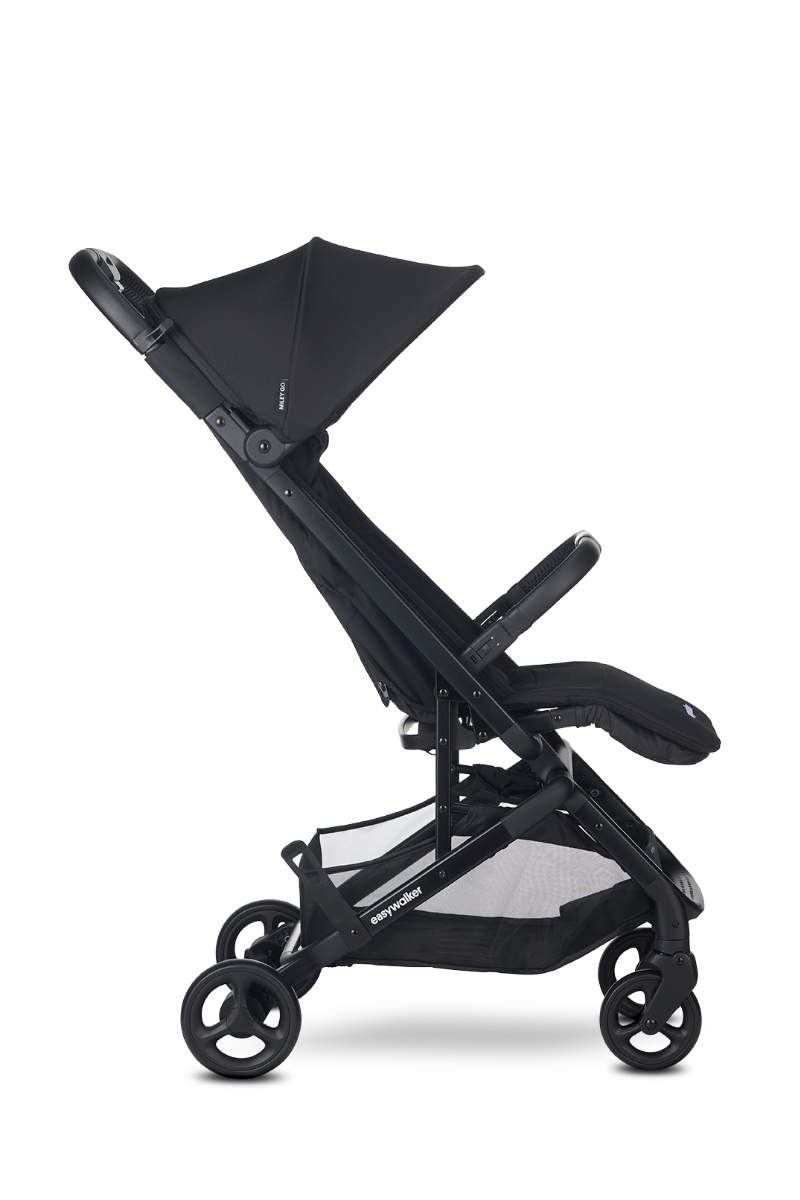 Buggy Easywalker Miley Go Pure Black Total Package Deal incl. Transporttas, Cupholder, Stuurtje & Zonnescherm null_4
