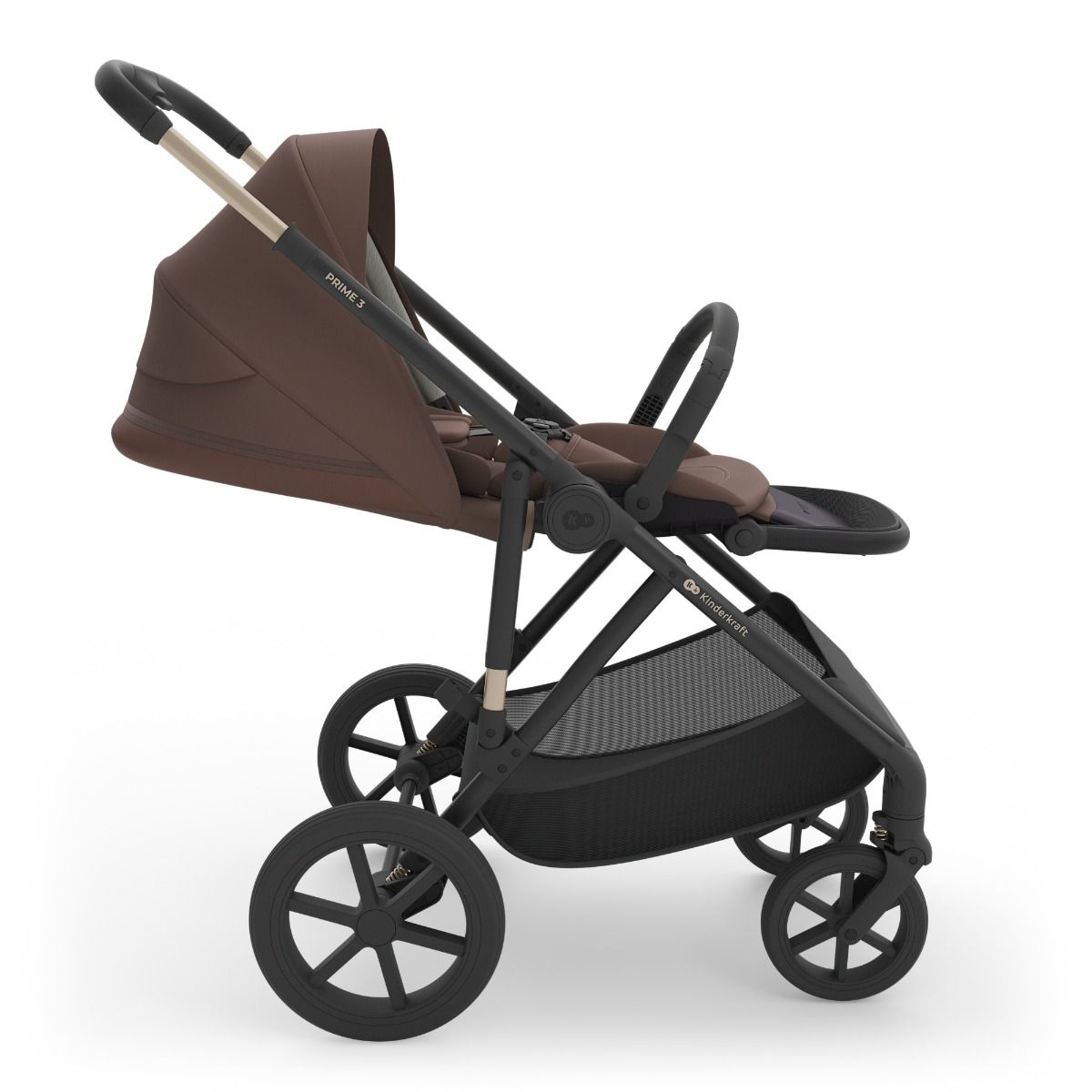 Kinderwagen Kinderkraft Prime3 2in1 Pro Velvet Mocca met Autostoel Joy 360° Pro Glide en Base null_8