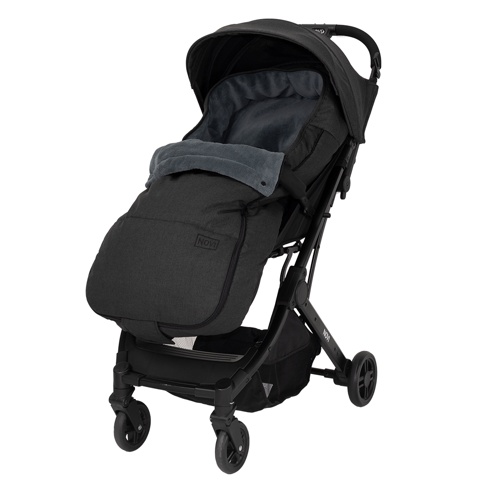 Buggy Novi Travel Go Black Melange met Voetenzak null_12