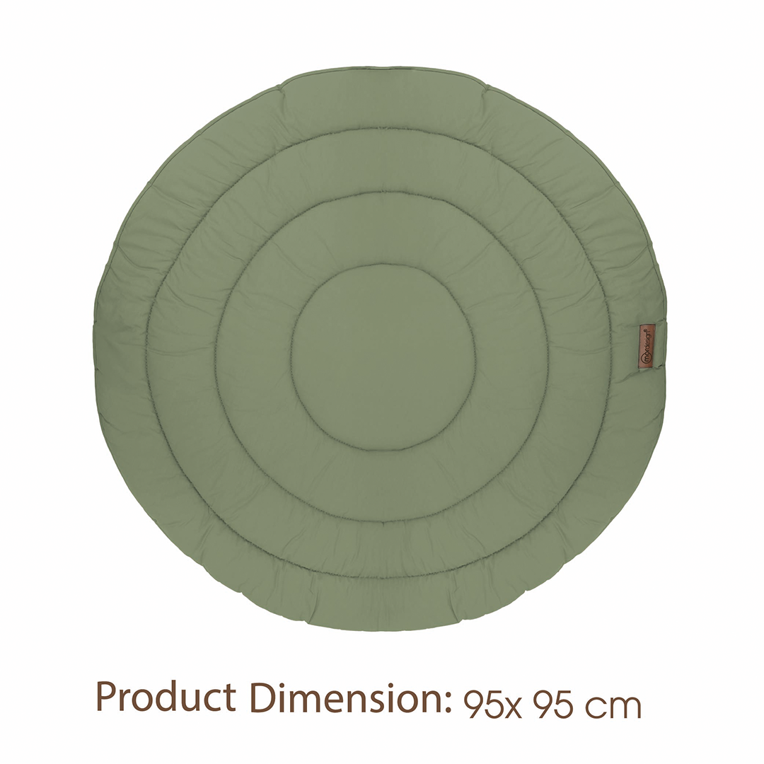 Set Boxkleed Rond + Babynest XL MorDesign Forest Green null_3