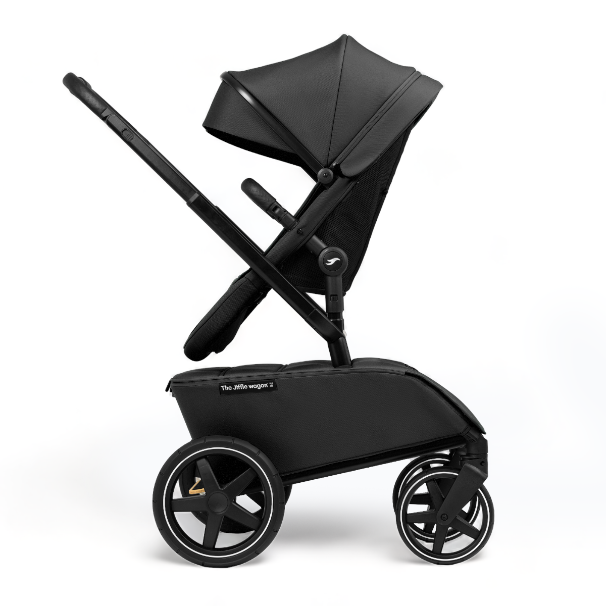 Kinderwagen The Jiffle V2 Black met Autostoel Cybex Cloud G3, Base, Adapterset & Bolderkar- en Duozitje null_22