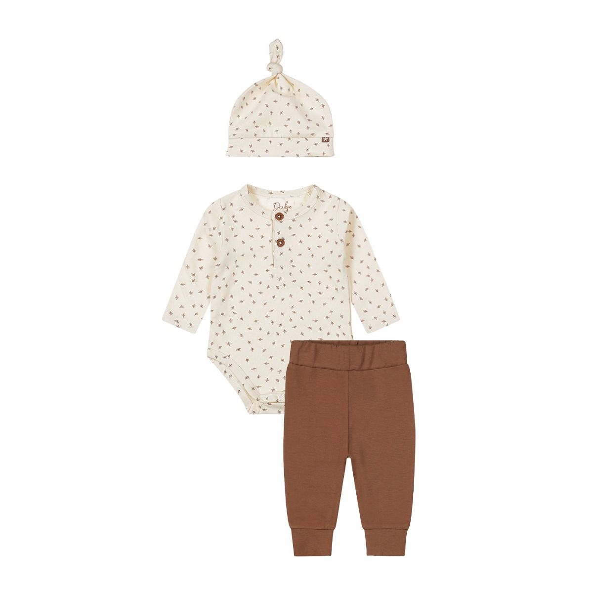 wn1241_1_set_3delig_dirkje_romper_broek_muts_brown wn1241_1_set_3delig_dirkje_romper_broek_muts_brown_1
