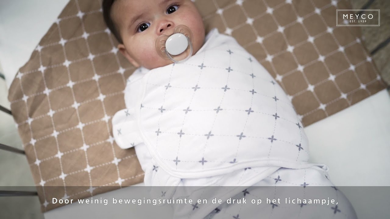 Inbakerdoek Swaddle Meyco Uni Sand 4-6mnd – foto 2