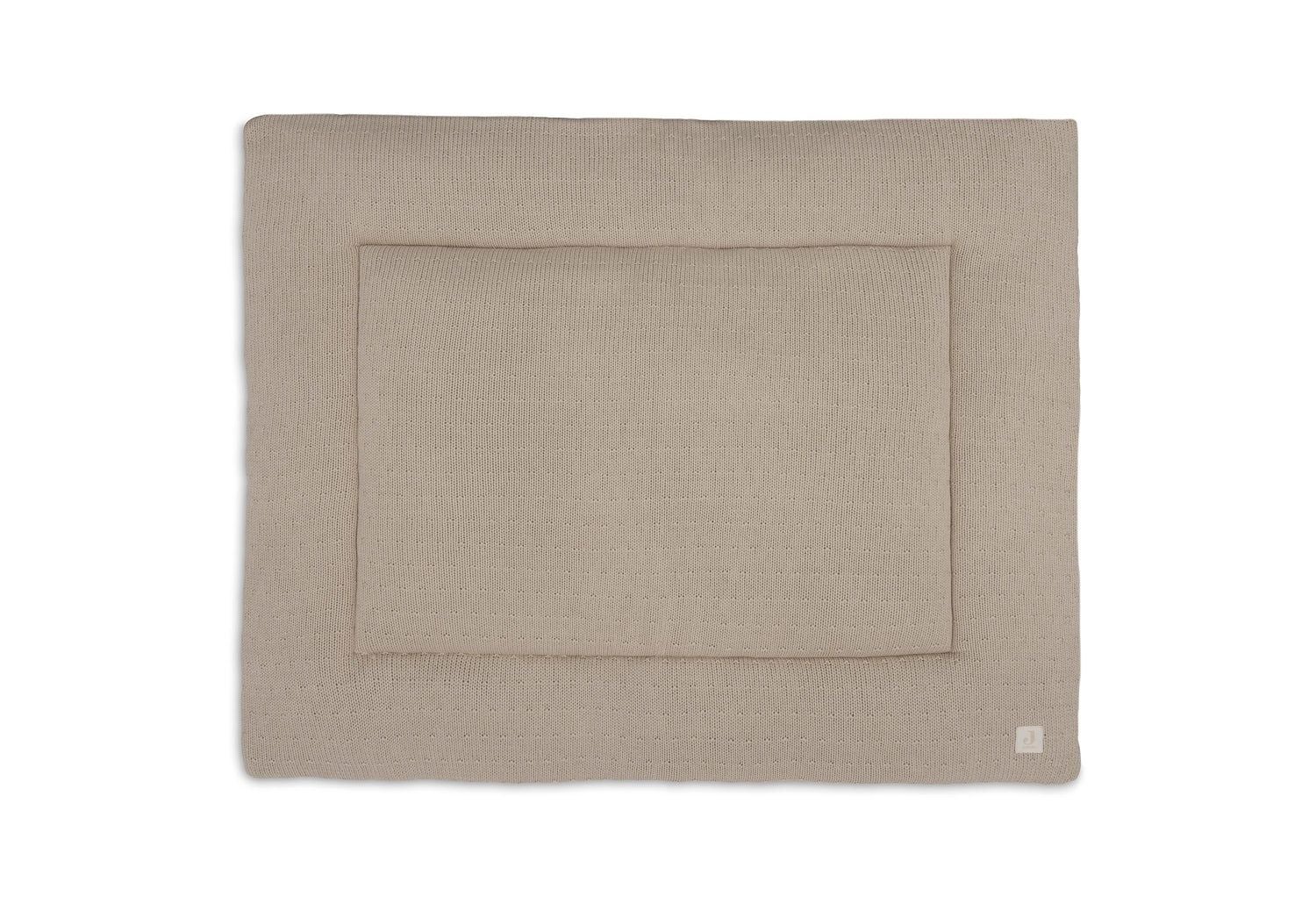 Boxkleed Jollein Sprinkle Knit 75x95 Sand