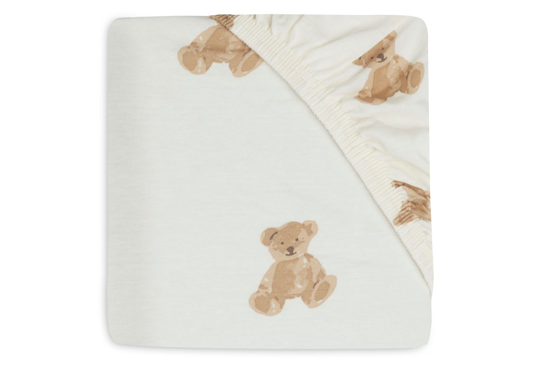 Hoeslaken Wieg Jollein 40/50x80/90 Jersey Teddy Bear