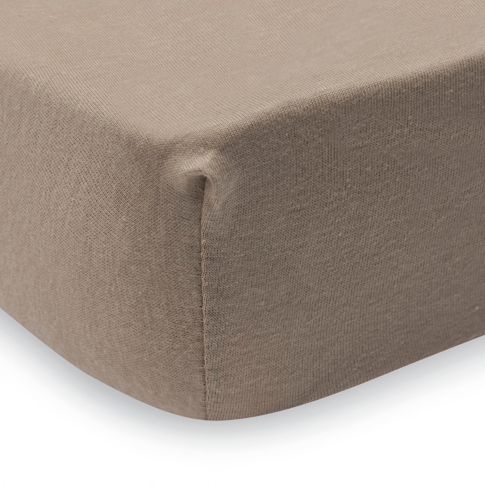 Hoeslaken Boxmatras Rond Jollein Milky Coffee