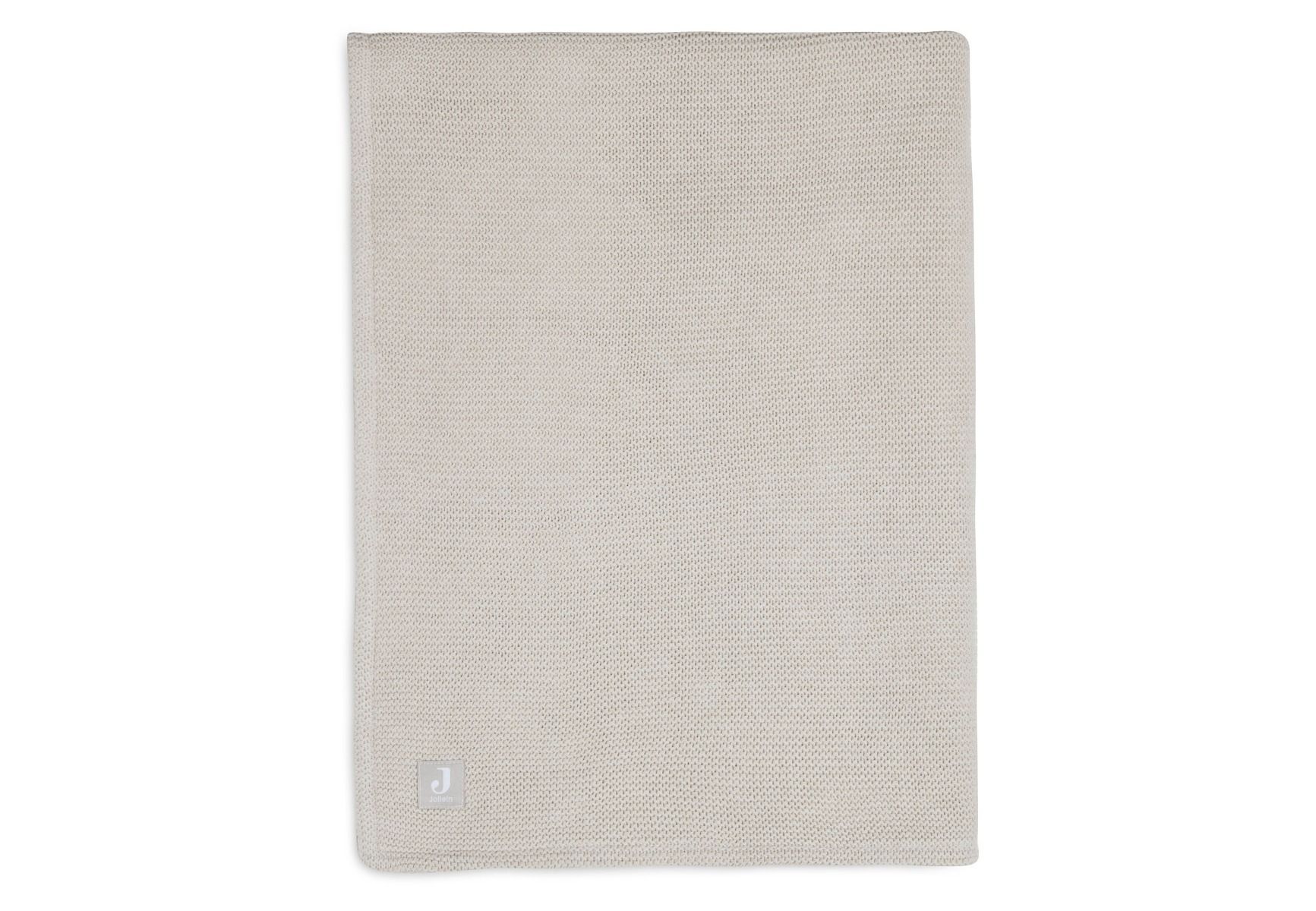 Deken Wieg Jollein Basic Knit Nougat Fleece 75x100cm