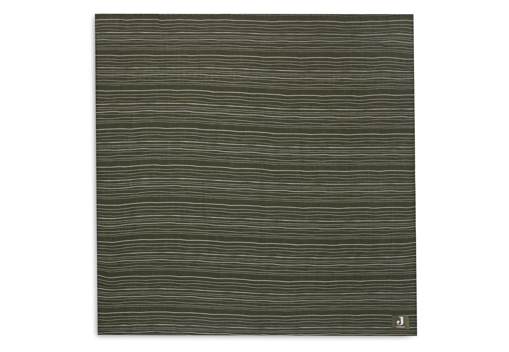 Multidoek Jollein Hydrofiel Stripe Leaf Green