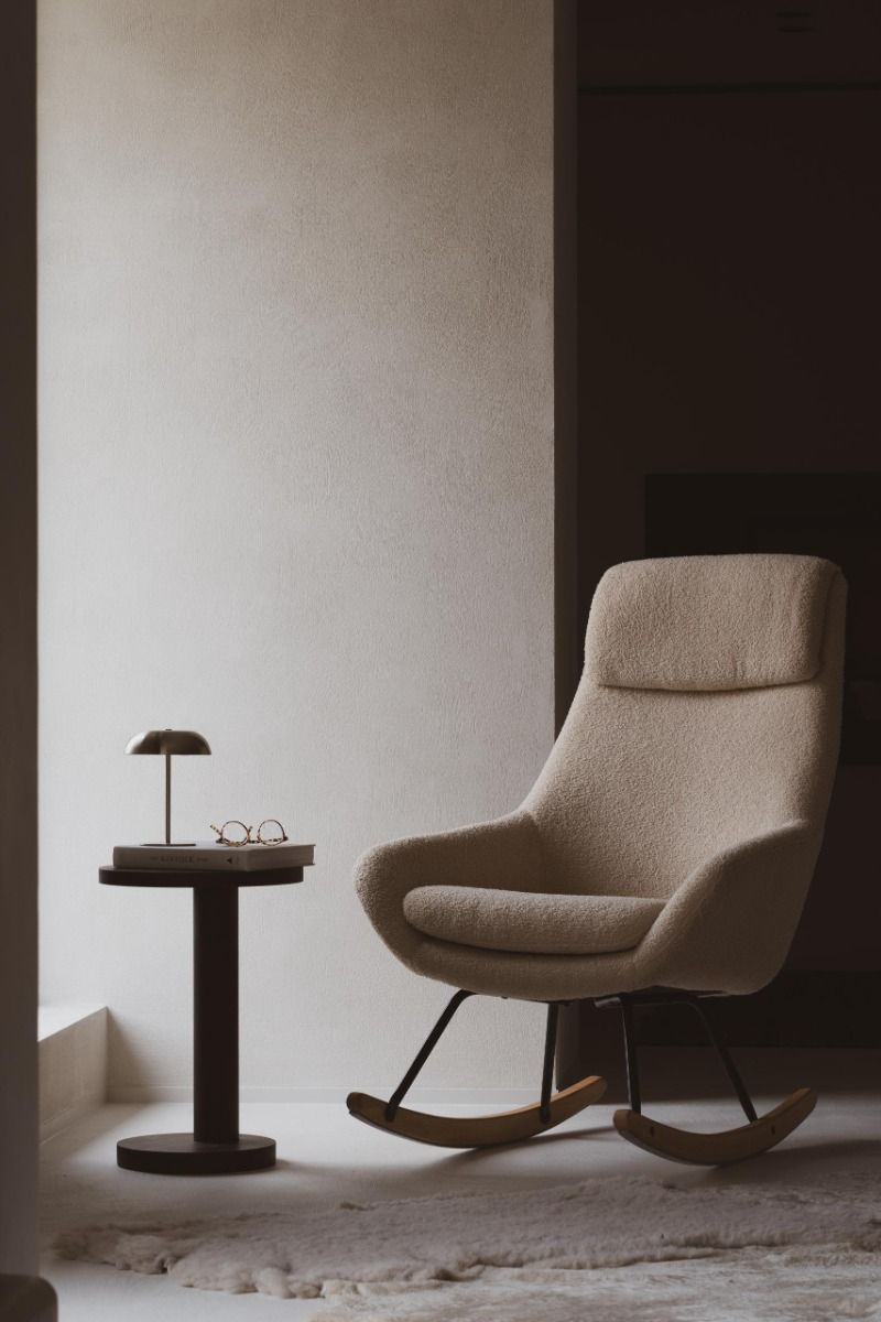Schommelstoel Quax Rocking Chair Nordic Sheep Beige