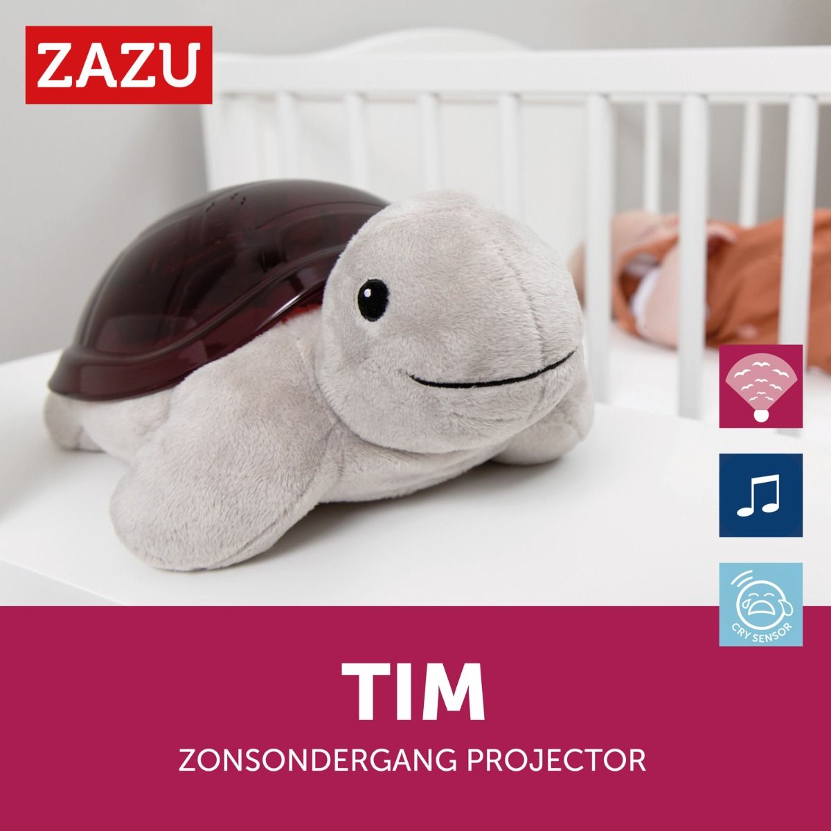 Slaaptrainer Zazu Sunset Projector Tim de Schildpad – foto 3