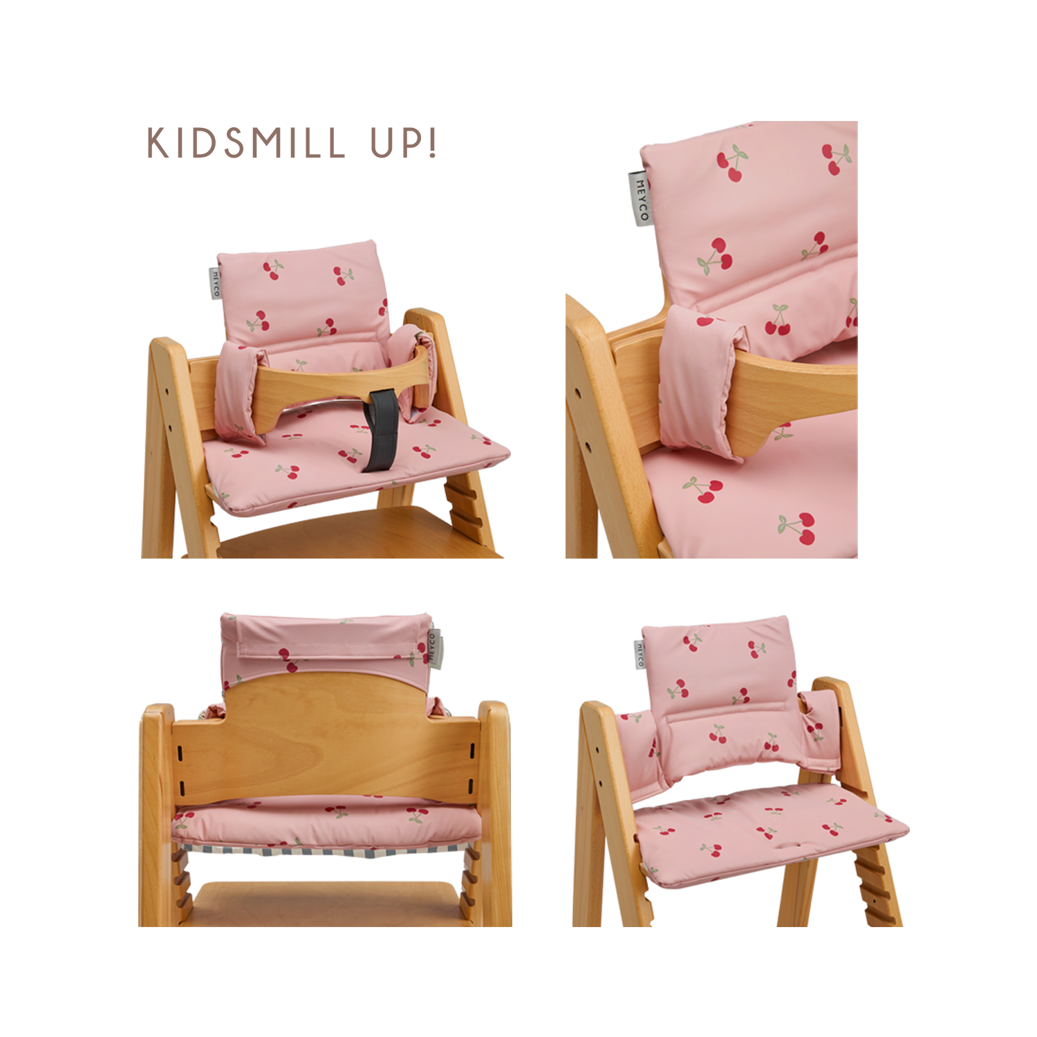 Stoelverkleiner Meegroei Meyco Cherry Soft Rose