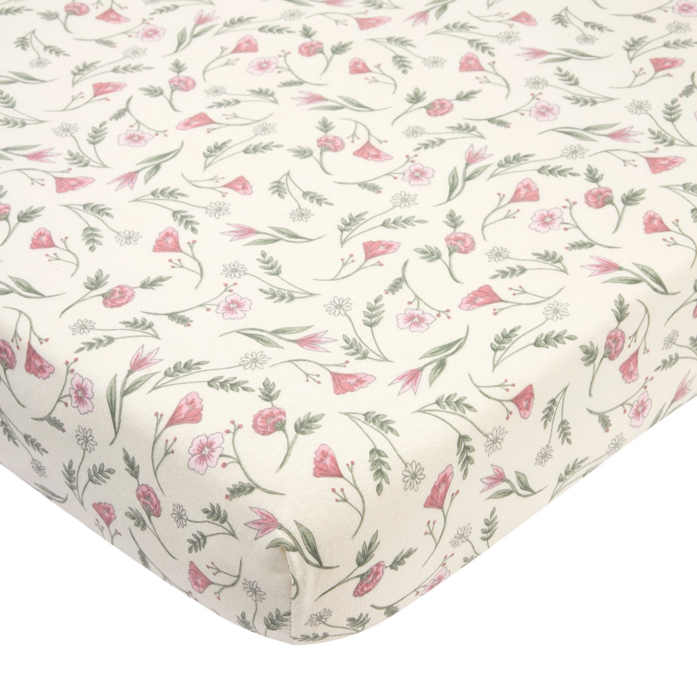 Hoeslaken Boxmatras Meyco Flower 75x95