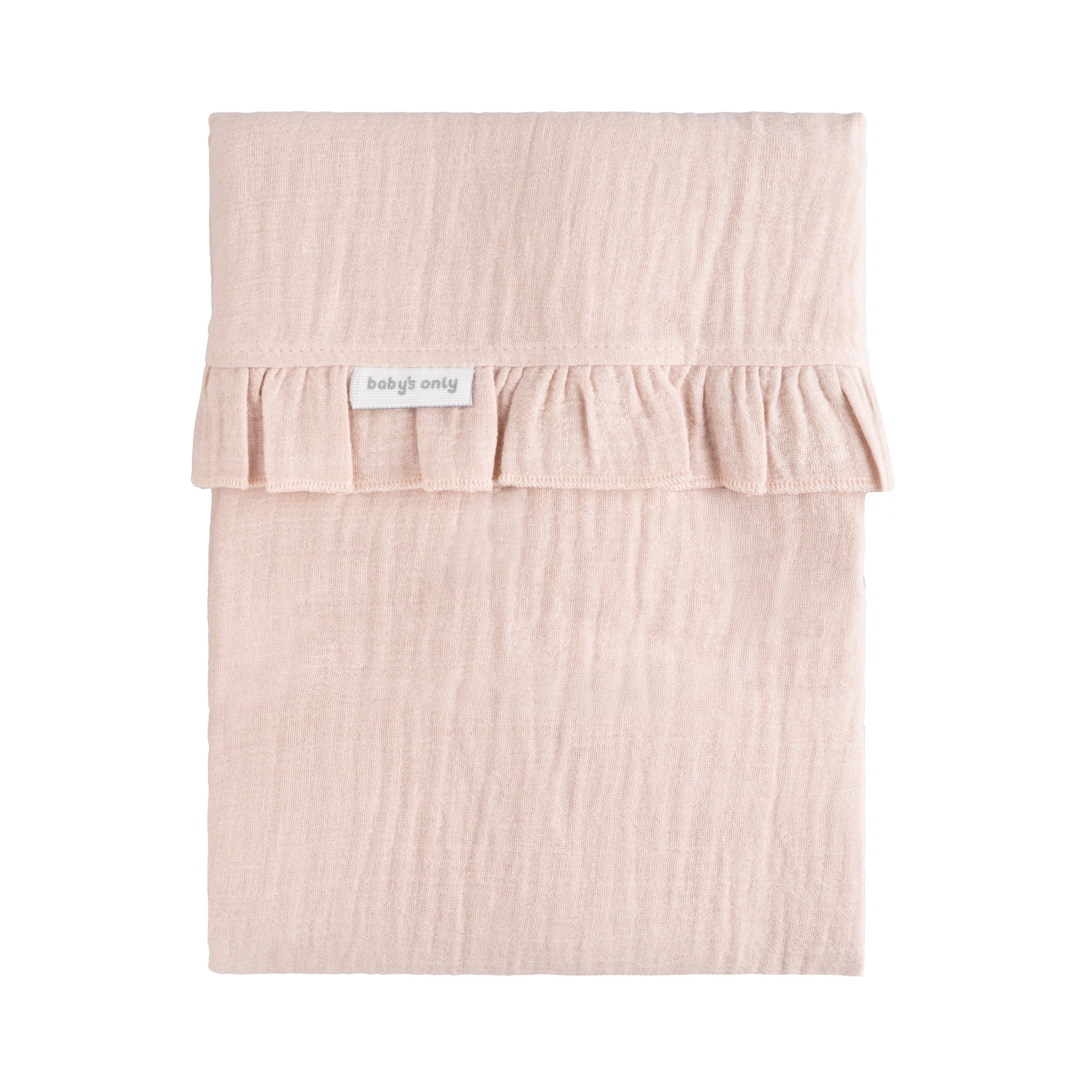 Laken Wieg Baby's Only Calm 80x100 Oud Roze Ruffle