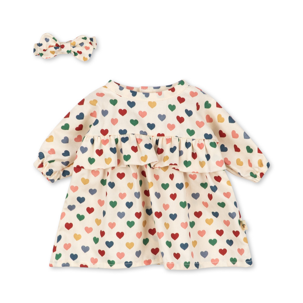 Poppenkleding set Konges Slojd Coeur Colaré