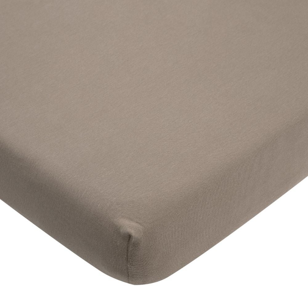 Hoeslaken Ledikant Meyco 60x120 Dark Taupe