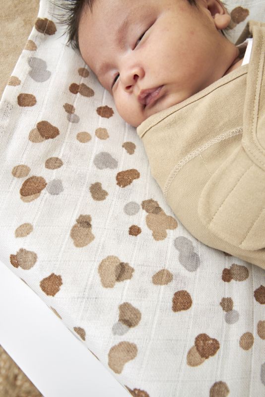 Inbakerdoek Swaddle Meyco Uni Sand 4-6mnd – foto 4
