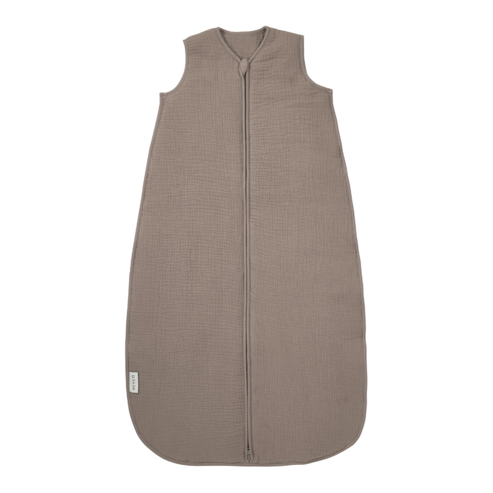 Slaapzak Gevoerd Meyco 60cm Pre Washed Dark Taupe