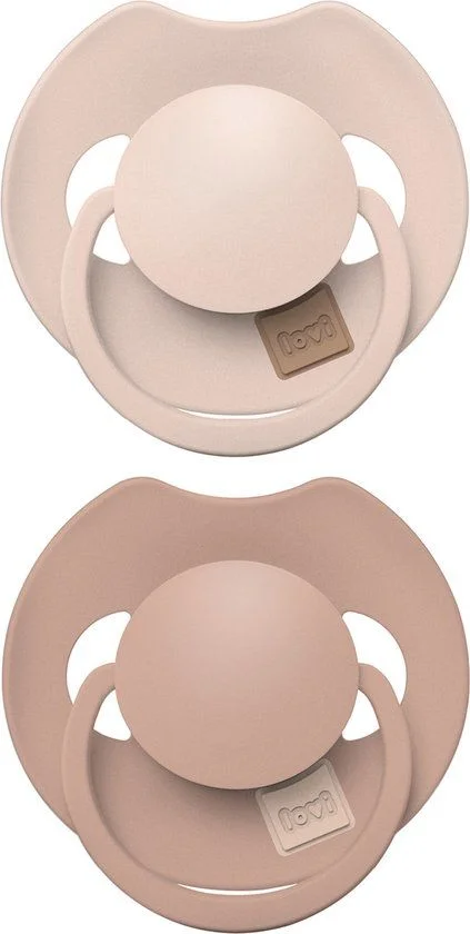 Fopspeen Difrax LOVI Dynamic 18+ mnd Prime Nude/Blush 2 st.
