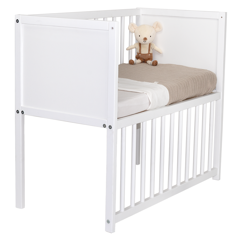 Wieg Co-Sleeper Colorfull Home Lewis Gesloten Wit