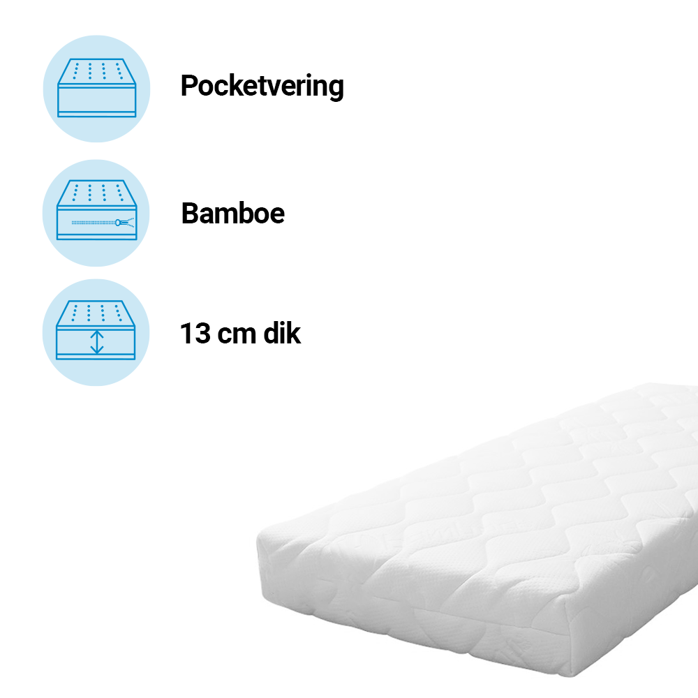 Matras Peuterbed Best Sleep 70x140 Comfort Spring