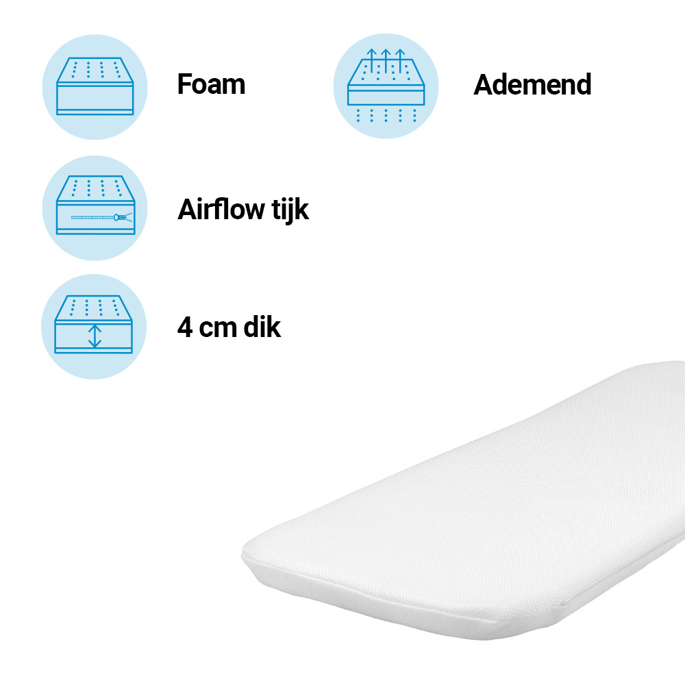 Matras Kinderwagen Best Sleep 81x34 Airflow