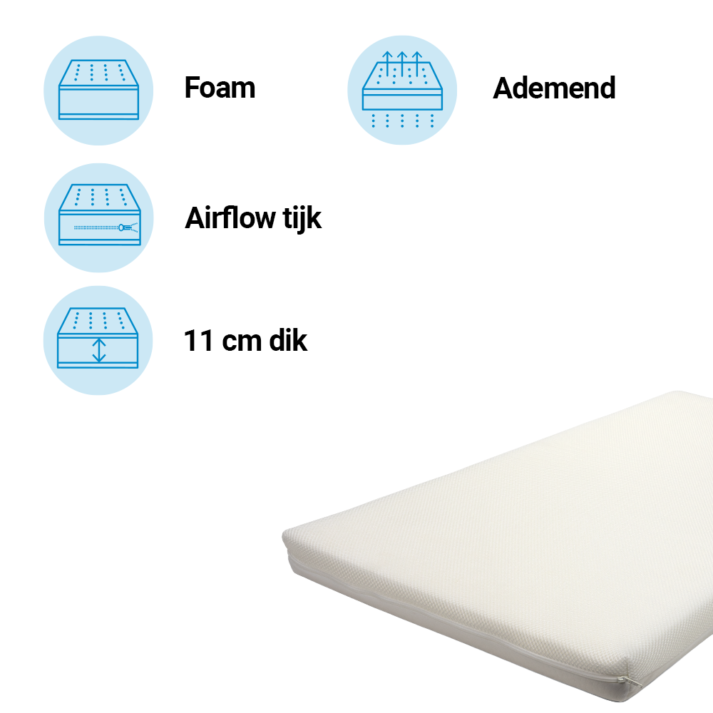 Matras Kleuterbed Best Sleep 80x160 Airflow