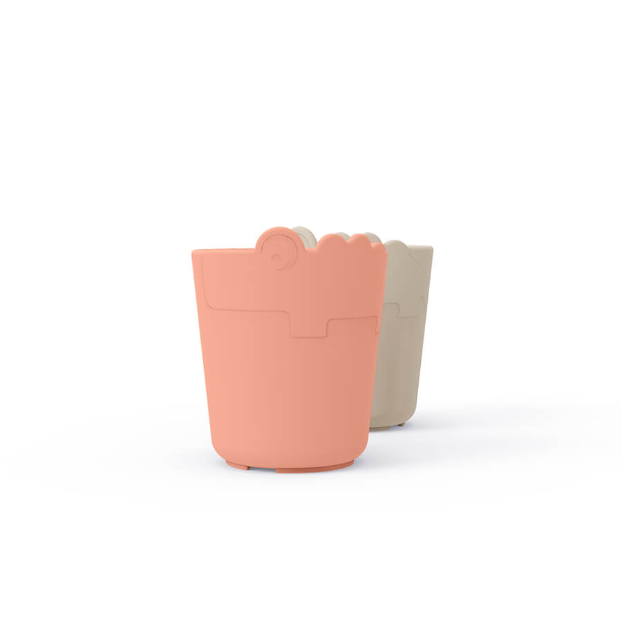 Beker Done by Deer Mini Mug Croco Sand/Coral 2st – foto 2