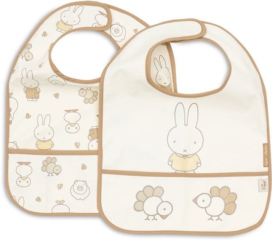 Slabber Jollein Waterproof Nijntje Family Farm 2-pack