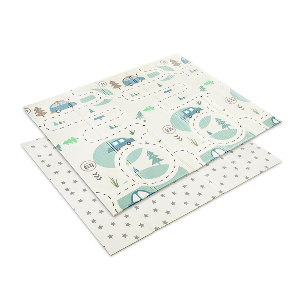 Opvouwbaar Speelkleed Lorelli Funny City & Stars Blue