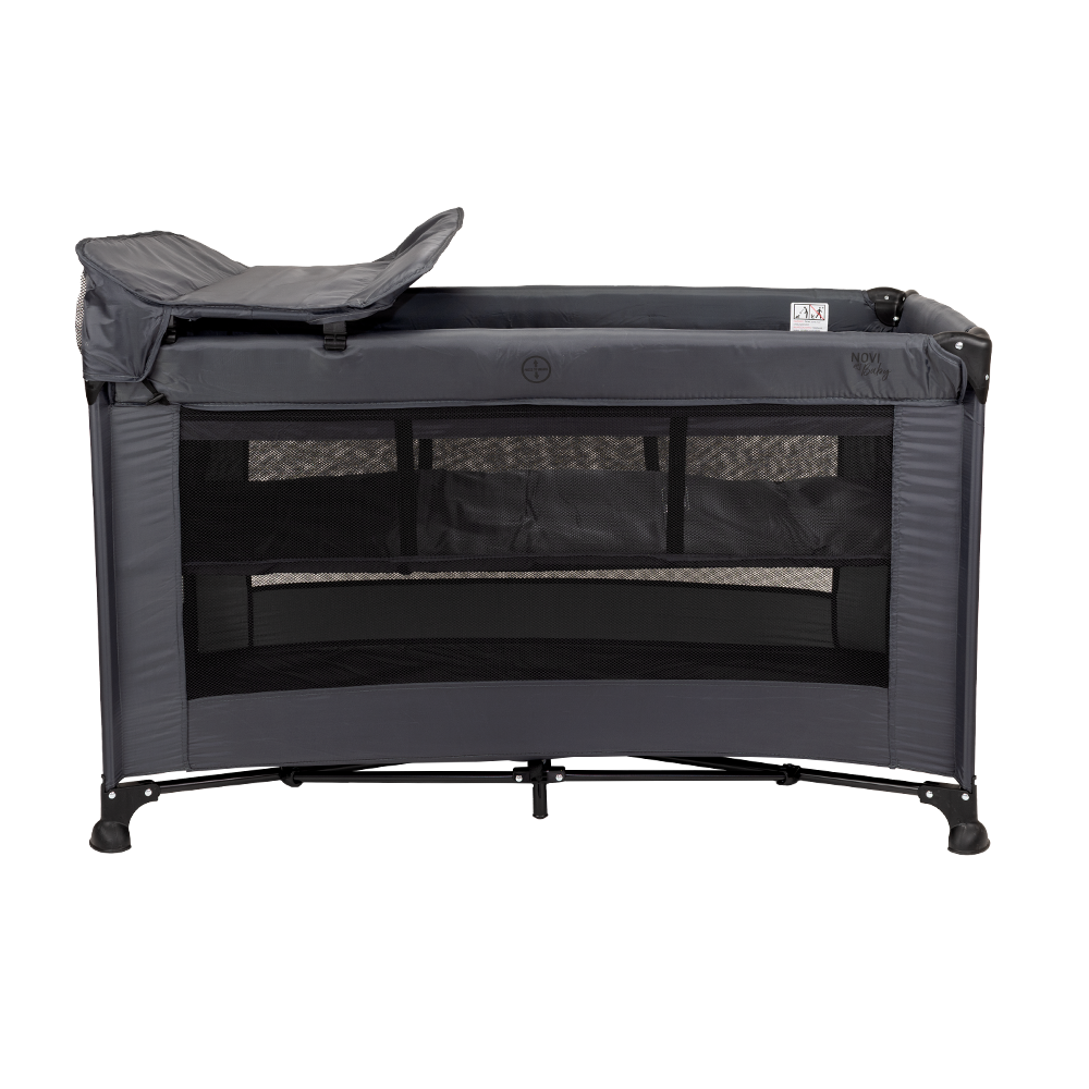 Campingbed Novi Kiki Luxe Dark Grey
