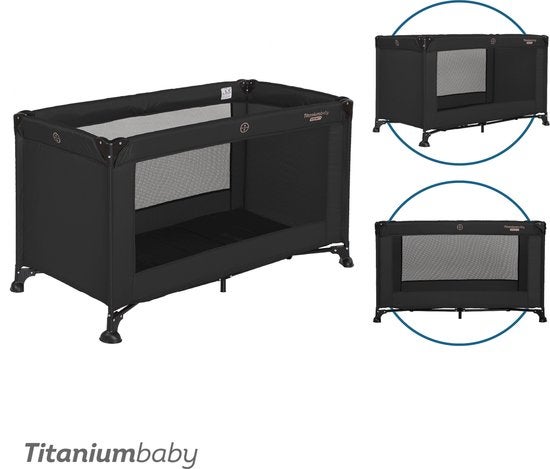 Campingbed Titanium Baby Smart Jordan Zwart
