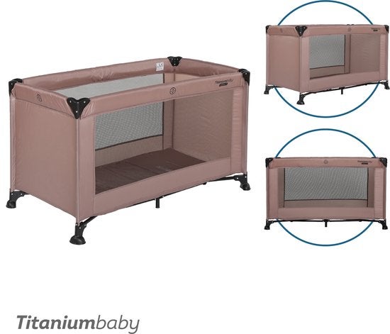 Campingbed Titanium Baby Smart Jordan Taupe Basis