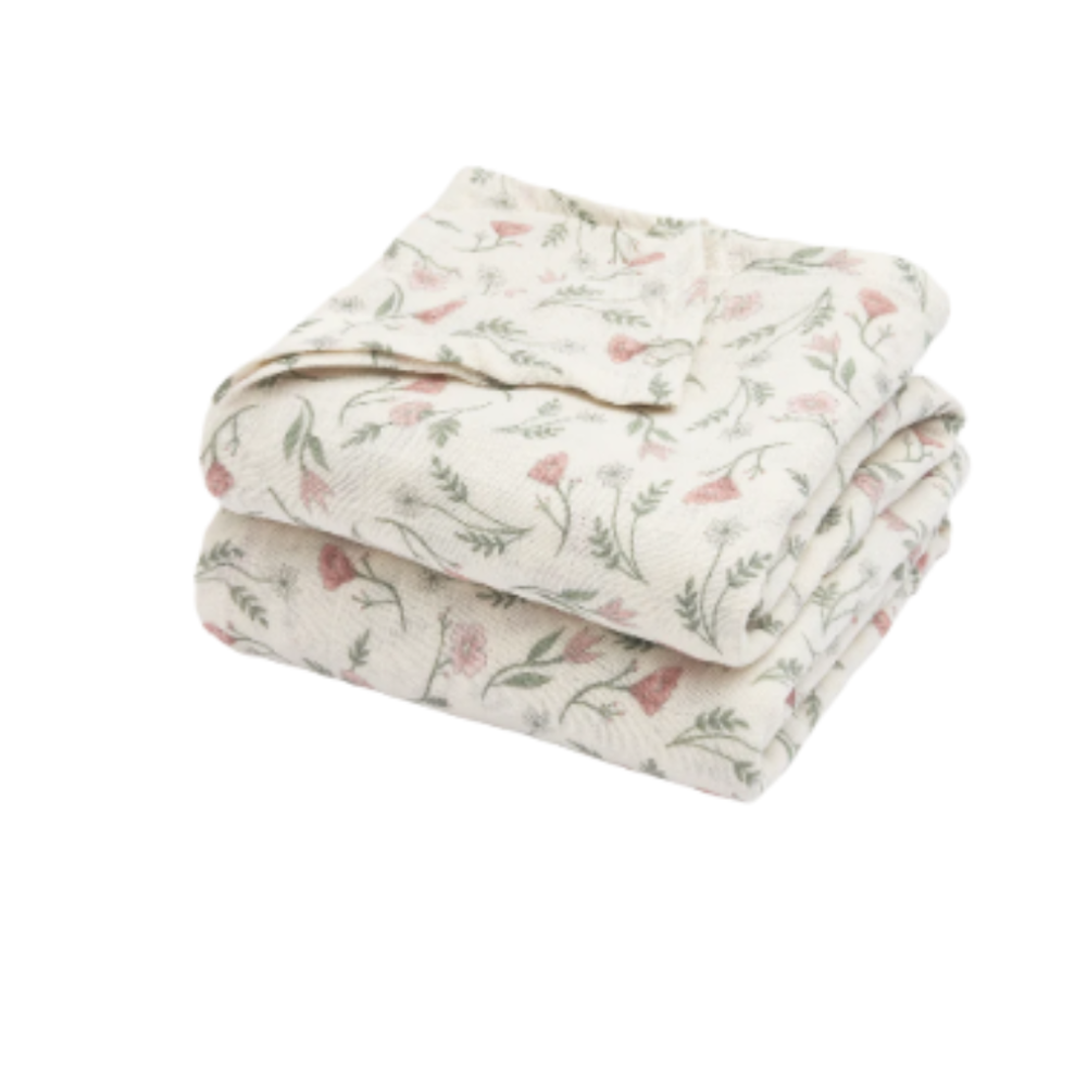 Multidoek Meyco Pre Washed Flower Multicolour 2-pack